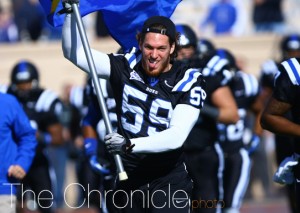 Kelby Brown will return to Duke's linebacking corps after missing the entire 2012 season due to injury (Photo by Elysia Su/The Chronicle)