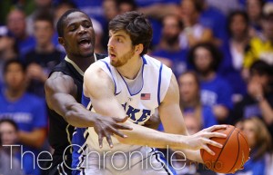 Ryan Kelly scored a then-season-high 22 points against Wake Forest before fouling out after just 18 minutes. (Photo by Elysia Su/The Chronicle)