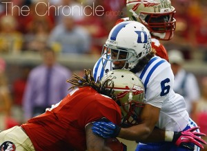 All-ACC cornerback Ross Cockrell will lead an inexperienced Duke secondary into 2013 (Photo by Thanh-Ha Nguyen/The Chronicle)