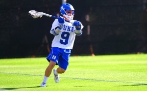 Freshman Case Matheis scored three goals to lead Duke past Loyola in a double-overtime thriller. (Eric Lin/The Chronicle)