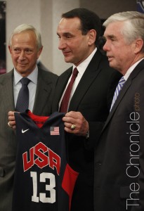 Mike Krzyzewski will coach the US Men's National Team through the 2016 Olympics (Photo by Elysia Su/The Chronicle)