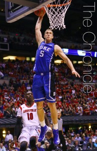 Mason Plumlee won't be competing in drills at the NBA draft combine today. (Photo by Elysia Su/The Chronicle)